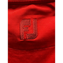 Load image into Gallery viewer, FootJoy Vest Mens Large Red Quarter Zip Golf Performance Spandex Embroidery
