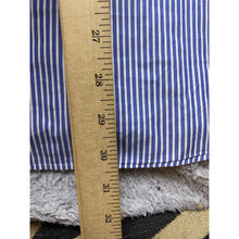 Load image into Gallery viewer, Ermenegildo Zegna Shirt Mens Extra Large Blue &amp; White Striped Button Down Italy
