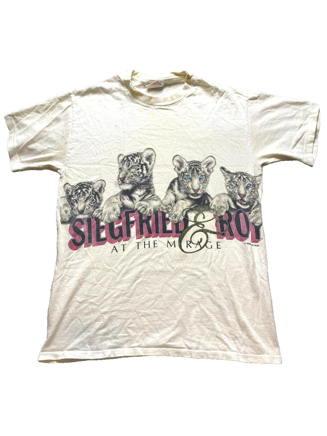 VTG Siegfried & Roy Shirt Adult Small Single Stitch At The Mirage Tiger 90s Mens