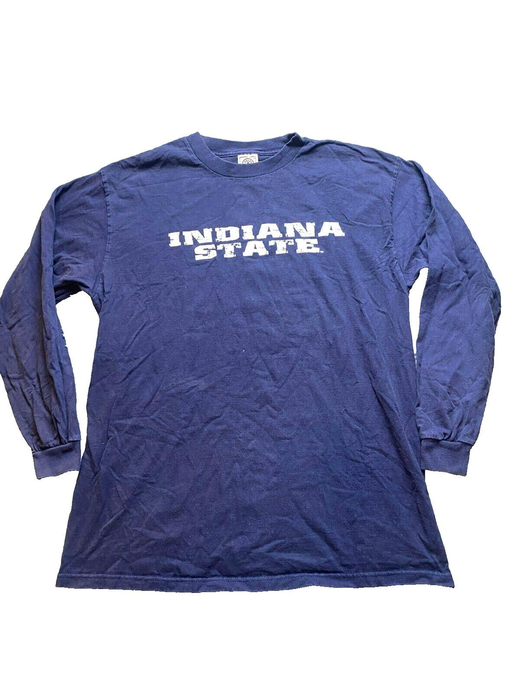 VTG Indiana State Shirt Adult Large Blue University Sportswear 90s Y2K Mens