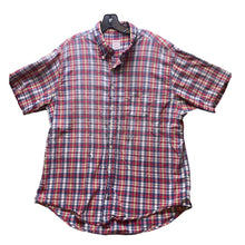Load image into Gallery viewer, Brooks Brothers Shirt Mens Extra Large Plaid Button Down Short Sleeve Casual
