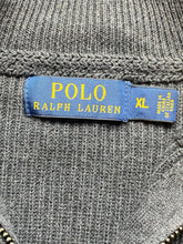 Load image into Gallery viewer, POLO Ralph Lauren Sweater Adult Extra Large Charcoal Full Zip Outerwear Mens
