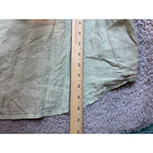 Load image into Gallery viewer, Island Republic Shirt Mens Extra Large Sage Green Linen Button Down Checkered
