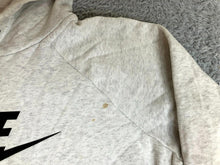 Load image into Gallery viewer, Nike Sweatshirt Adult Large Gray Swoosh Logo Hoodie Sweater Pullover Pocket Mens

