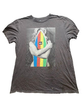 Load image into Gallery viewer, QuikSilver Shirt Adult Extra Large Brown Magic Surfboard Surfer Rainbow Mens
