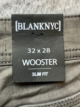 Load image into Gallery viewer, Blank NYC Jeans Adult 32x28 Gray Wooster Slim Fit Spandex Straight Leg Mens NWT
