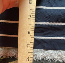 Load image into Gallery viewer, FJ FootJoy Shirt Adult Extra Large Navy Blue Striped Fripp Island Golf Polo Mens
