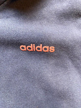 Load image into Gallery viewer, Adidas Sweatshirt Womens Large Navy Pink Three Stripes Hoodie Fleece Ladies
