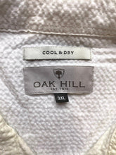 Load image into Gallery viewer, Oak Shirt Adult 3XL XXXL White Cool &amp; Dry Seersucker Button Up Casual Mens
