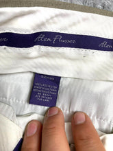 Load image into Gallery viewer, Alan Flusser Pants Adult 32x30 Tan Pleated Straight Leg Trouser Casual Dress Men
