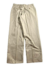 Load image into Gallery viewer, Alan Flusser Pants Adult 32x30 Tan Pleated Straight Leg Trouser Casual Dress Men
