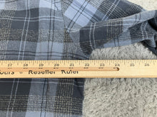 Load image into Gallery viewer, Voyager Shirt Adult Large Blue Gray Button Up Flap Pockets Flannel USA Mens
