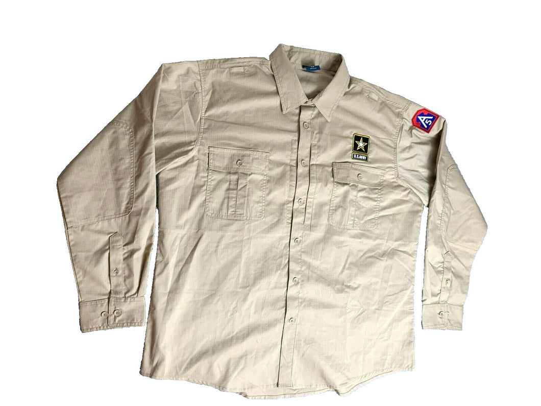 Propper Shirt Adult Extra Large Regular Tan US Army A5 Military Combat Mens