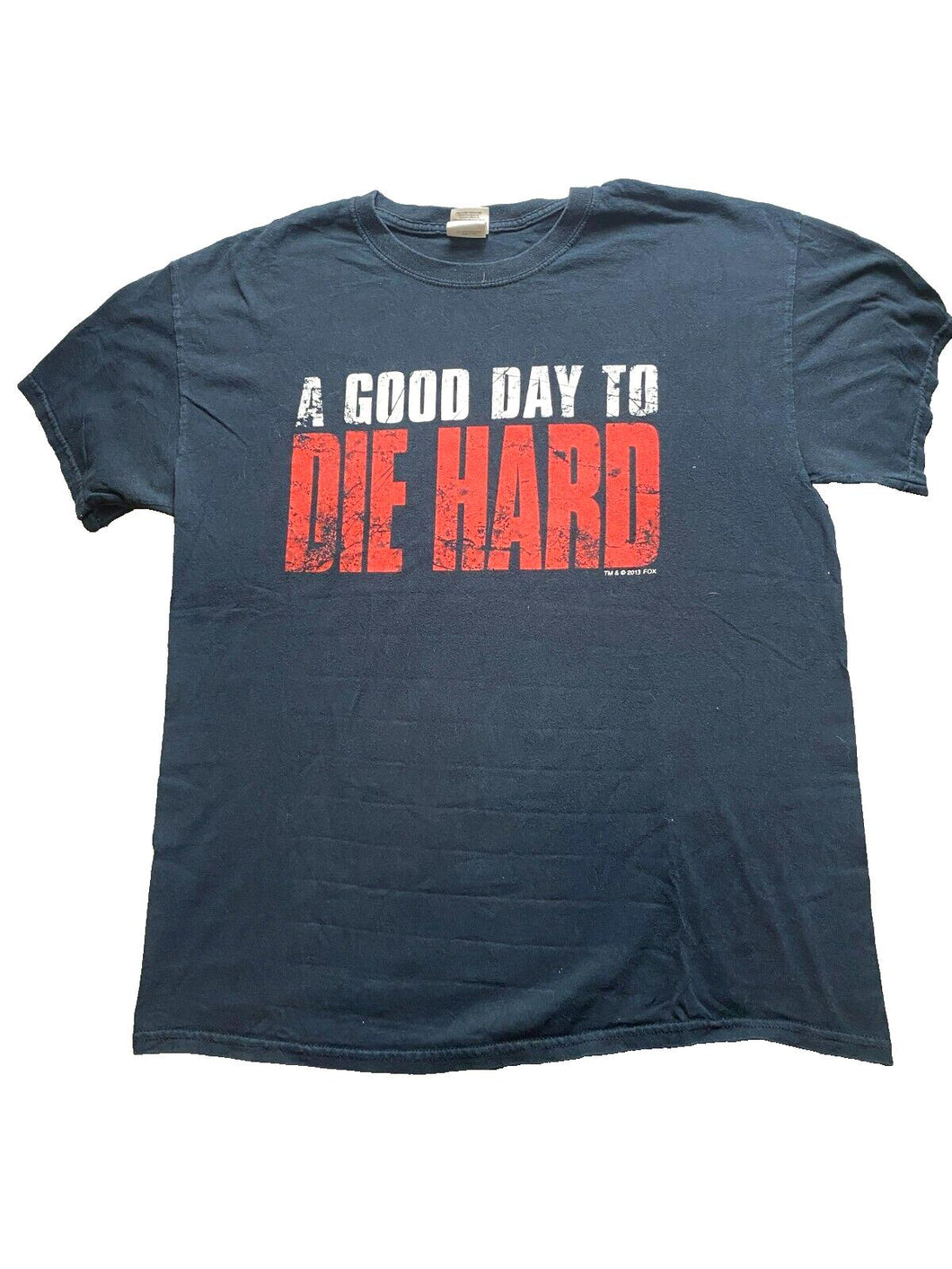A Good Day To Die Hard Shirt Adult Large Movie Promo Dolby Bruce Willis Y2K Mens