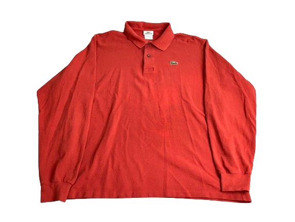 Lacoste Shirt Adult 6 (Extra Large) Red Alligator Preppy Casual Golf Polo Mens