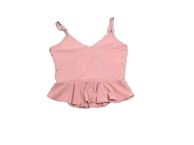 21 Saints Shirt Womens Large Cropped Peplum Hem Sleeveless Casual Ladies NWT