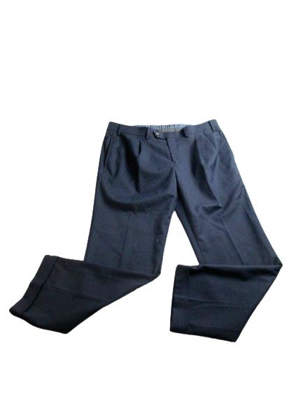 Lauren Ralph Lauren Pants Adult 36x29 Navy Pleated Straight Spandex Rayon Mens