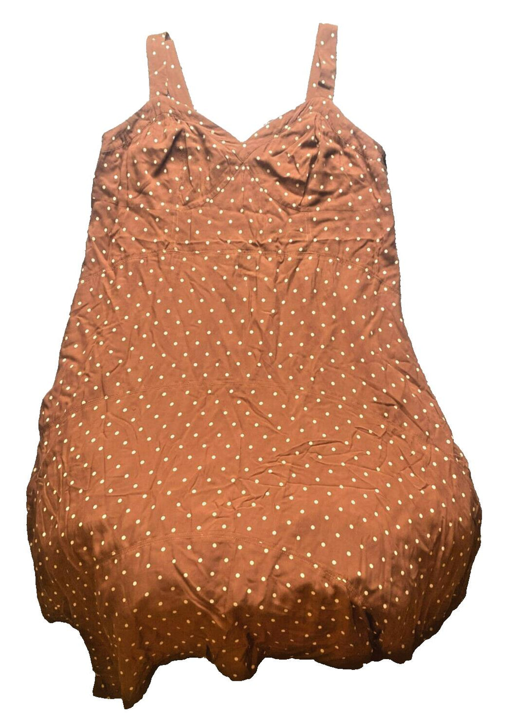 Anthropologie Maeve Dress Womens 26W Sleeveless Asymmetrical Polka Dots Ladies