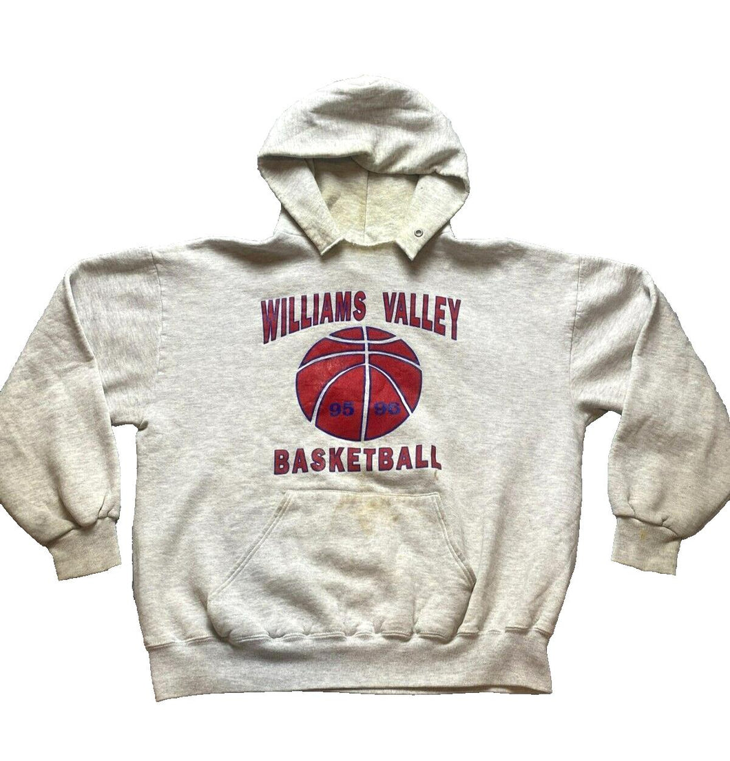 VTG Williams Valley Sweatshirt Adult Extra Large Basketball Hoodie 90s Mens
