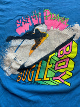 Load image into Gallery viewer, VTG Bugle Boy Shirt Adult Medium Blue Ski The Planet Single Stitch USA 80s Mens
