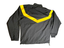 Load image into Gallery viewer, US Army Jacket Adult Medium Black Yellow Zip Up Windbreaker Fitness Uniform Mens
