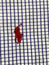 Load image into Gallery viewer, Ralph Lauren Shirt Adult Large Purple Blake Grid Checkered Red Pony Casual Mens
