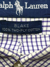 Load image into Gallery viewer, Ralph Lauren Shirt Adult Large Purple Blake Grid Checkered Red Pony Casual Mens

