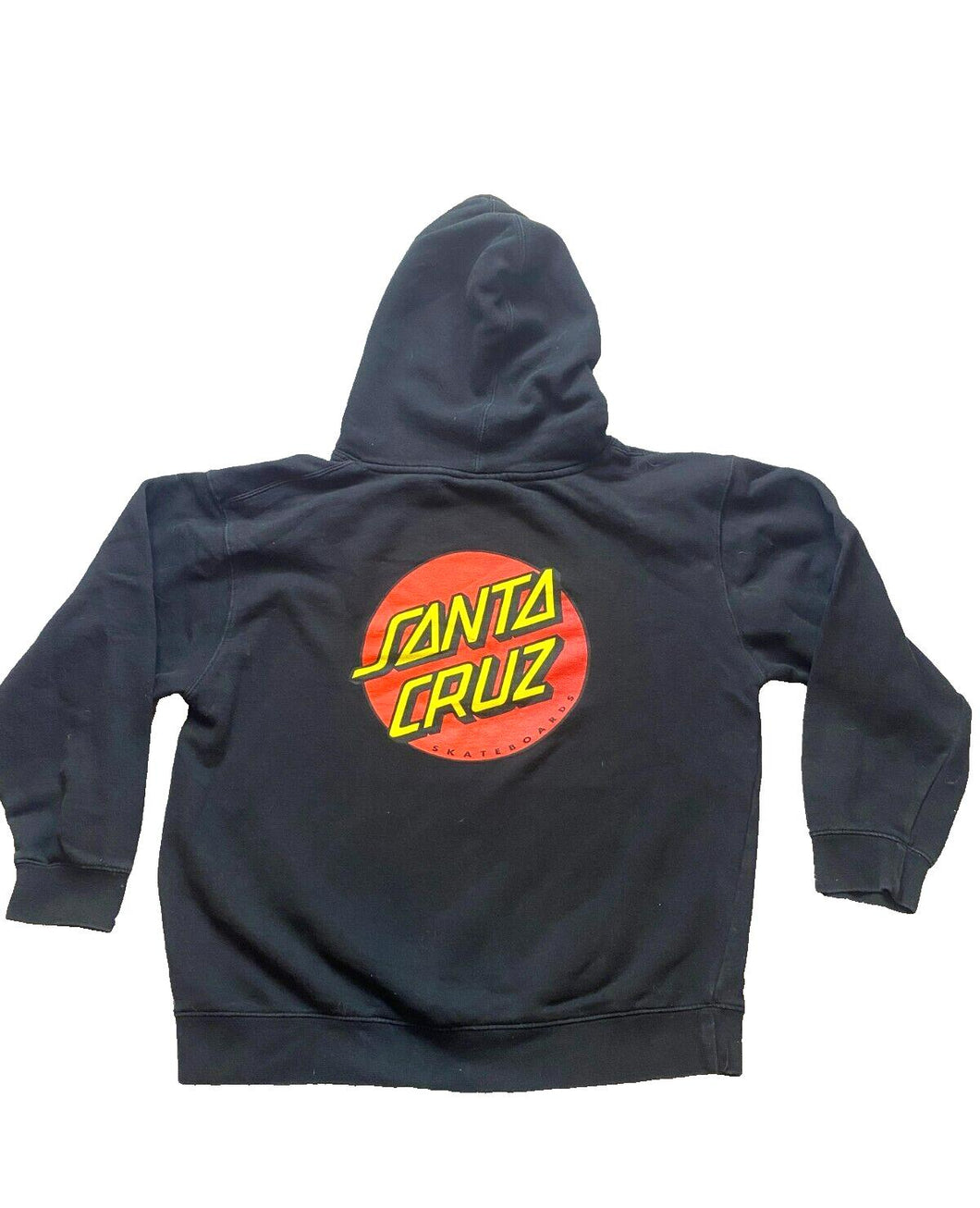 VTG Santa Cruz Sweatshirt Adult Medium Black Hoodie Skateboard Oversized Mens