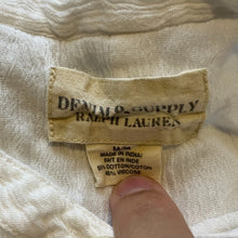 Load image into Gallery viewer, Denim &amp; Supply Ralph Lauren Shirt Womens Medium White Gauzy Flowy Button Front
