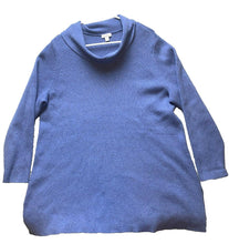 Load image into Gallery viewer, J Jill Sweater Womens Extra Large Periwinkle Oversized Nylon Cowl Neck Outerwear
