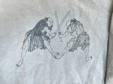 Load image into Gallery viewer, Uniqlo Hokusai Sweatshirt Adult Extra Small Blue Samurai Swordfight Sweater Mens
