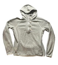Load image into Gallery viewer, The North Face Sweatshirt Womens Large Gray Buttons Hoodie Sweater Fleece Ladies
