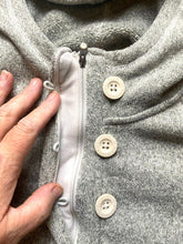 Load image into Gallery viewer, The North Face Sweatshirt Womens Large Gray Buttons Hoodie Sweater Fleece Ladies
