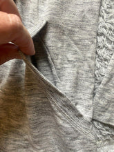Load image into Gallery viewer, Athleta Sweater Womens Large Tall Gray Open Front Waterfall Cardigan Thumbhole
