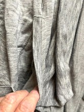 Load image into Gallery viewer, Athleta Sweater Womens Large Tall Gray Open Front Waterfall Cardigan Thumbhole
