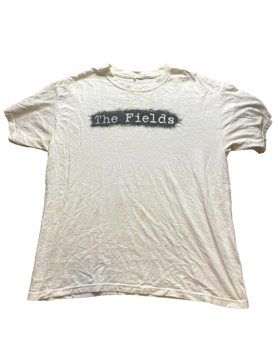 The Fields Shirt Adult Large White Film Crew Spell Out Streetwear Crewneck Mens