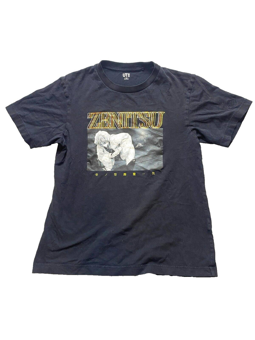 UNIQLO Shirt Adult Extra Small Demon Slayer ZENITSU Anime Kimetsu No Yaiba Mens