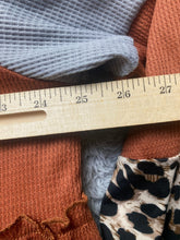 Load image into Gallery viewer, Emery Rose Dress Womens 4XL Rust Gray Tiered Lagenlook Boho Flared Lady NWT
