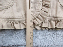 Load image into Gallery viewer, AMX Shirt Womens 1X Button Front Spandex Ruffle Trim Collared Pockets Ladies
