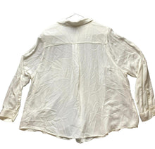 Load image into Gallery viewer, Torrid Shirt Womens 3 3X Ivory Button Up Rayon Loose Boxy Peasant Casual Plus
