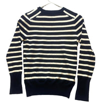 Load image into Gallery viewer, ZARA Sweater Womens Medium Black Taupe Striped Pullover Outerwear Knitted Ladies
