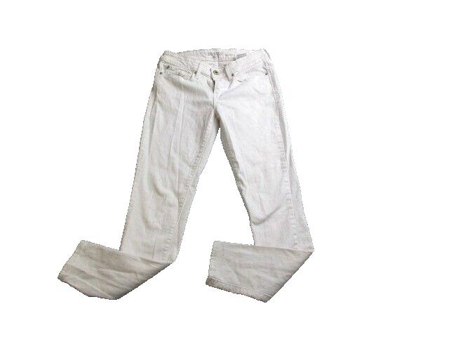 Levis Denizen Jeans Womens 28x26.5 White Low Rise Jegging Tapered Casual Ladies
