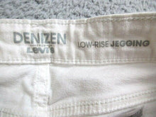 Load image into Gallery viewer, Levis Denizen Jeans Womens 28x26.5 White Low Rise Jegging Tapered Casual Ladies
