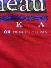 Load image into Gallery viewer, VTG Princess Cruises Shirt Adult 2XL XXL Red Juneau Alaska Single Stitch Mens
