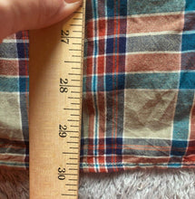 Load image into Gallery viewer, Pendleton Shirt Adult Large Beige Red Blue Oceanside Woolen Mills Madras Mens
