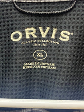 Load image into Gallery viewer, Orvis Shirt Adult Extra Large Gray Black Plaid Button Up Lightweight Fishing Men
