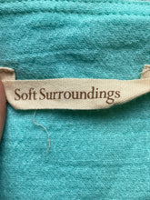 Load image into Gallery viewer, Soft Surroundings Shirt Adult 2X Aqua Green Layered Flowy Boho Blouse Plus Lady
