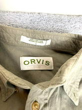 Load image into Gallery viewer, Orvis Shirt Adult Large Pickle Green Button Up Pocket Collared Casual India Mens
