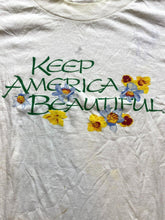 Load image into Gallery viewer, VTG Keep America Beautiful Shirt Womens 3XL Flower Artsy Naturecore USA 80s Lady
