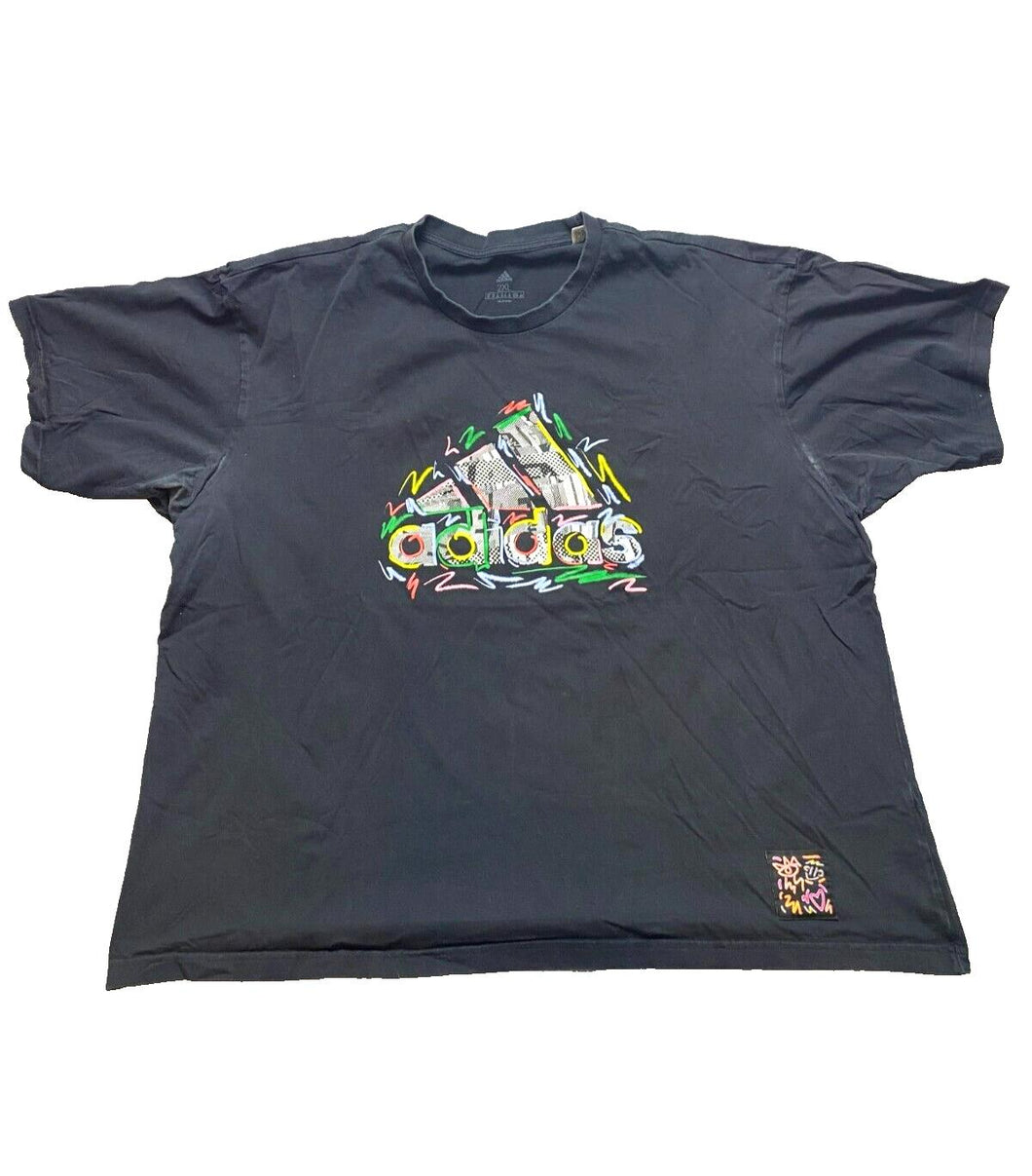 Adidas Shirt Adult 2XL XXL Black Love Unites Pride LGBT Gender Neutral Mens